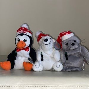 CocaCola Vintage Plush Beanies 1997